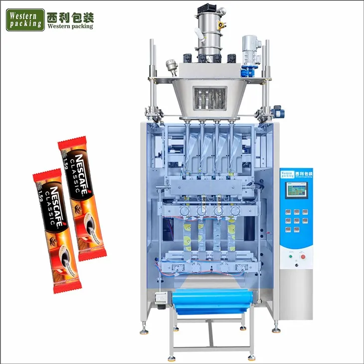 2 gram kafe poud sachet ranpli machin