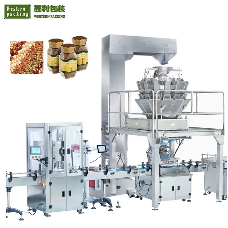 Otomatik boutèy Bokal Granule Konble machin manifaktirè yo